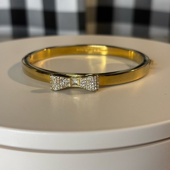 kate spade Jewelry - Kate Spade “Ready Set Bow” Gold-tone Bracelet
